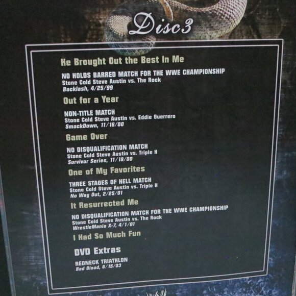 The Legacy of Stone Cold Steve Austin Three Dixc DVD WWE 2007 - Picture 7 of 7